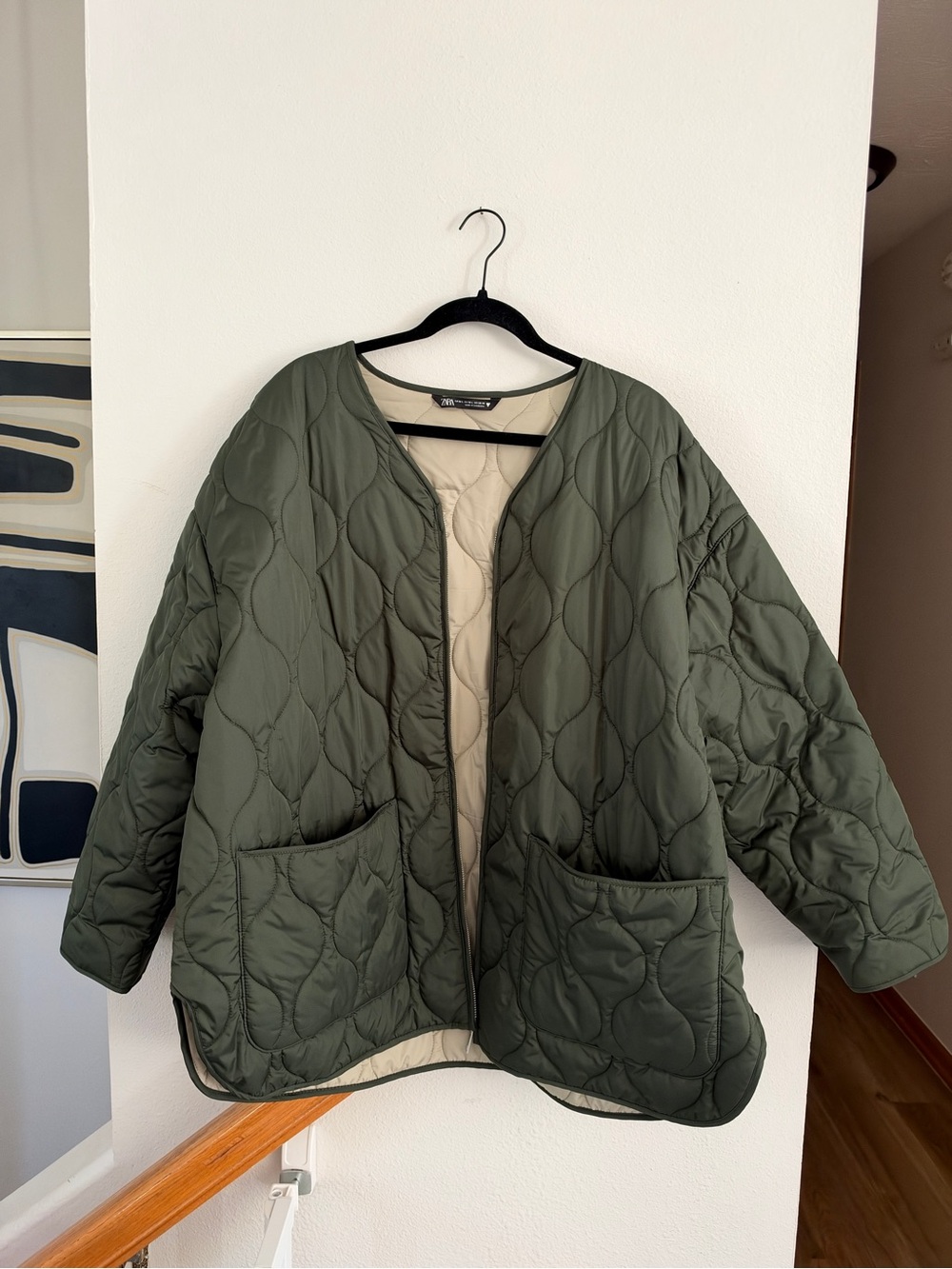 ZARA Oversized Quilted Jacket